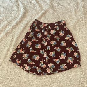 Holister Size small floral skirt